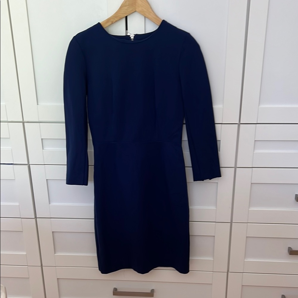 Elegant J Crew Navy Blue Dress